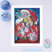 KERSTMAN MET VIOOL FLYER (Enkel)