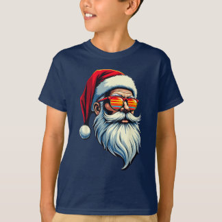 Kerstman met zonnebril Kerstkostuum T-shirt
