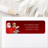 Kerstman & mevrouw. De Kerstman. Etiket (Insitu)