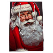 Kerstman Middenformaat Cadeautas (Achterkant)