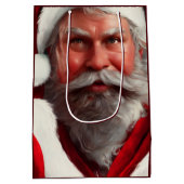 Kerstman Middenformaat Cadeautas (Achterkant)