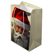 Kerstman Middenformaat Cadeautas (Achterkant Gekanteld)