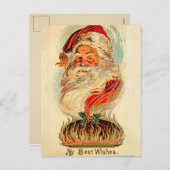 Kerstman - Mijn beste wensen Feestdagenkaart (Voorkant / Achterkant)