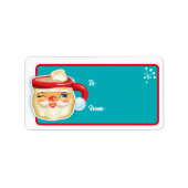 Kerstman Mokken Kerstcadeau Etiketten - Marshmallo (Voorkant)