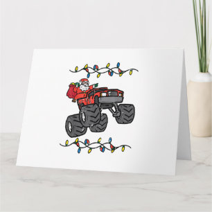 Kerstman Monster Truck Boys Kinder Peuter Yo Kaart