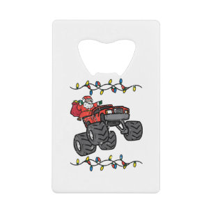Kerstman Monster Truck Boys Kinder Peuter Yo Kredietkaart Flessenopener