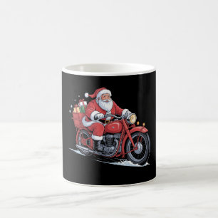 Kerstman Motorfiets Biker Kerstmis Xmas Koffiemok
