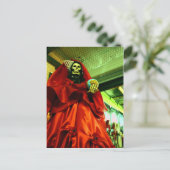 Kerstman Muerte Feestdagenkaart (Staand voorkant)