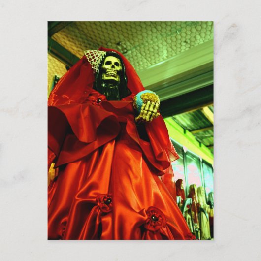 Kerstman Muerte Feestdagenkaart (Voorkant)