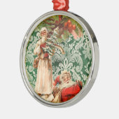  Kerstman n Holly Elegant Kerstversiering Metalen Ornament (Links)