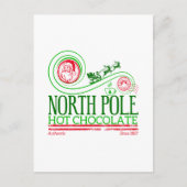 Kerstman Noordpool Hot Chocolate Briefkaart (Voorkant)