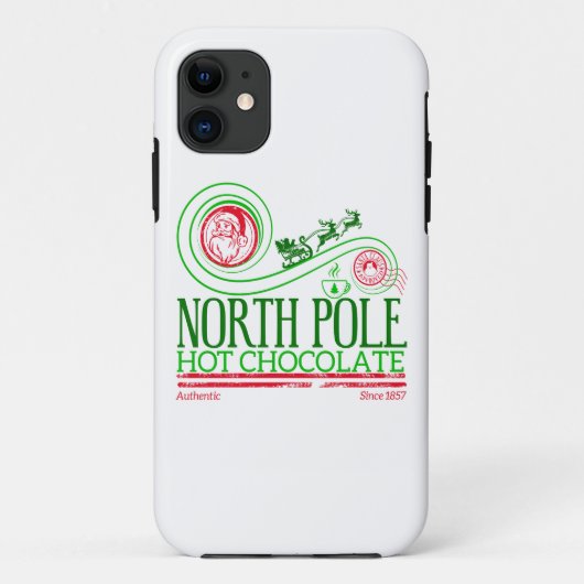 Kerstman Noordpool Hot Chocolate Case-Mate iPhone Case (Achterkant)