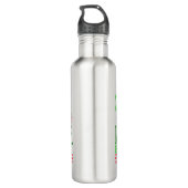 Kerstman Noordpool Hot Chocolate Waterfles (Achterkant)