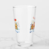 Kerstman Noordpool Kerstdorp Glas (Rechts)