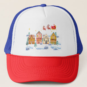 Kerstman Noordpool Kerstdorp Trucker Pet