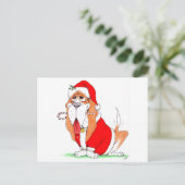 Kerstman Norman Feestdagenkaart (Staand voorkant)