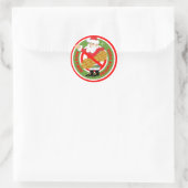 Kerstman notenvrije pinda-vrije Stickers (Tas)