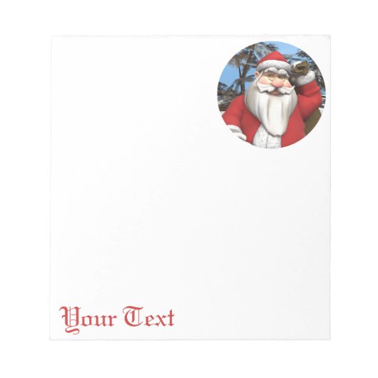 Kerstman Notitieblok (Voorkant)
