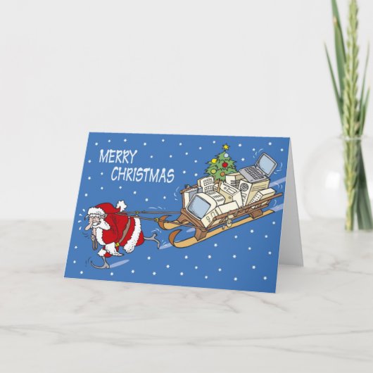 Kerstman nr. 04 feestdagen kaart (Voorkant)