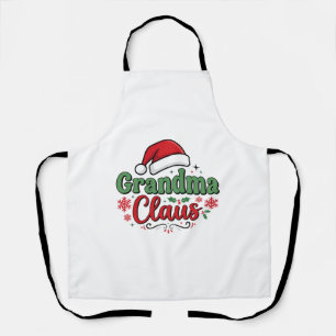 Kerstman Oma Claus Hoed Schort