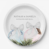 Kerstman onthullen Baby shower Bord (Voorkant)