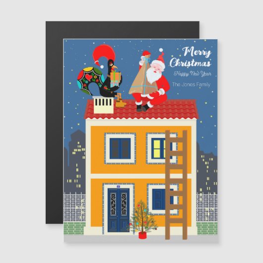 Kerstman ontmoet de Portugese Haan (Voorkant / Achterkant)