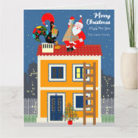 Kerstman ontmoet de Portugese Haan