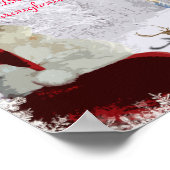 Kerstman ontmoet Jezus Poster (Hoek)