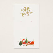Kerstman Oorbel Logo Display Kaart (Voorkant)