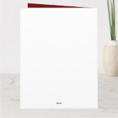 Kerstman op Dak Kaart (Achterkant)