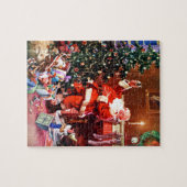 Kerstman op de avond voor Kerstmis Legpuzzel (Horizontaal)