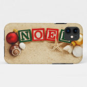 Kerstman op de strand Case-Mate iPhone case (Achterkant (horizontaal))