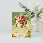 Kerstman op een Briefkaart van Kerstmis van het (Staand voorkant)