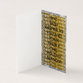 Kerstman op een motorfiets Kerst Kaart (Binnen)