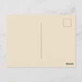 Kerstman op een paard briefkaart (Achterkant)