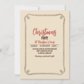 Kerstman op een paard kaart (Voorkant)