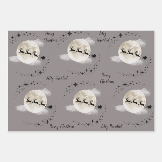 KERSTMAN OP KERSTDAG INPAKPAPIER VEL (Voorkant 2)