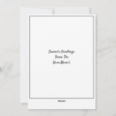  kerstman op motorfiets feestdagenkaart (Achterkant)