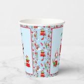 Kerstman op Noordpool Verjaardag Papieren Bekers (Links)