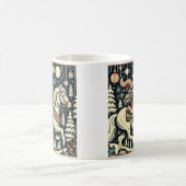 Kerstman op paard door het dorp koffiemok (Center)