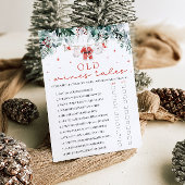 Kerstman oude vrouwen verhalen Baby shower spel Kaart