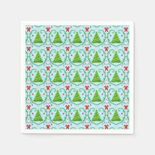Kerstman outfit voor baby jongen Kerstboom patroon Servet