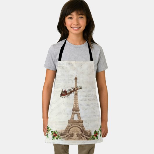 Kerstman over het Schort van Paris Christmas Chil (Insitu)