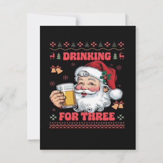 Kerstman paar Kerstmis (Achterkant)