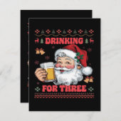 Kerstman paar Kerstmis (Voorkant / Achterkant)