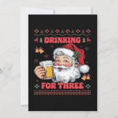 Kerstman paar Kerstmis Bedankkaart (Voorkant)