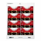 Kerstman Pak Etiket (Full Sheet)