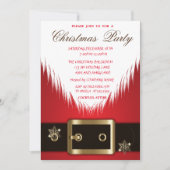 Kerstman Pak Kerstfeest Bedrijfsfeest Kaart (Voorkant)