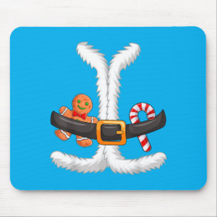 Kerstman Pak Kostuum Matching Koppel Halloween Muismat