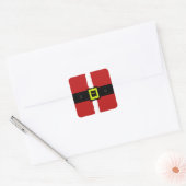 Kerstman Pak Vierkante Sticker (Envelop)